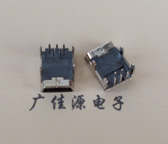 增城Mini usb 5p接口,迷你B型母座,四脚DIP插板,连接器