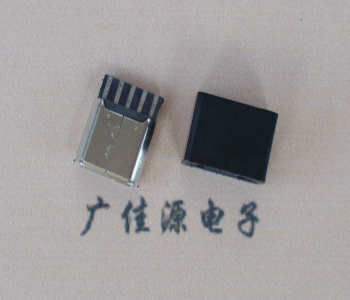 增城麦克-迈克 接口USB5p焊线母座 带胶外套 连接器
