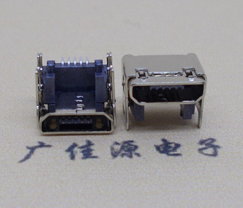 增城MICRO USB 5P母座 SMT垫高 L=4.15双壳