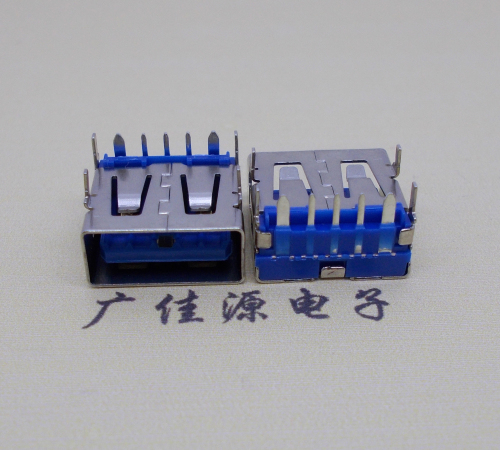 增城 USB5安大电流母座 OPPO蓝色胶芯,快速充电接口