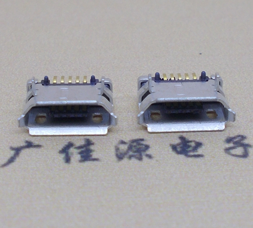 增城高品质Micro USB 5P B型口母座,5.9间距前插/后贴端SMT