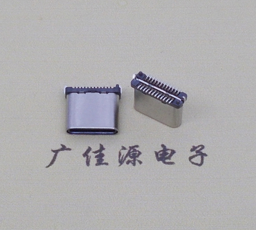 增城USB TYPE-C接口短体24P公头立式贴板高度H=8.0mm 高速数据传输快充电款