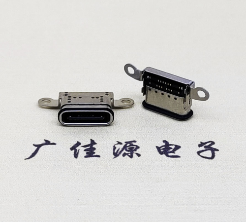 增城USB 3.1C口.TYPE-C16P防水双排贴插座带螺丝孔